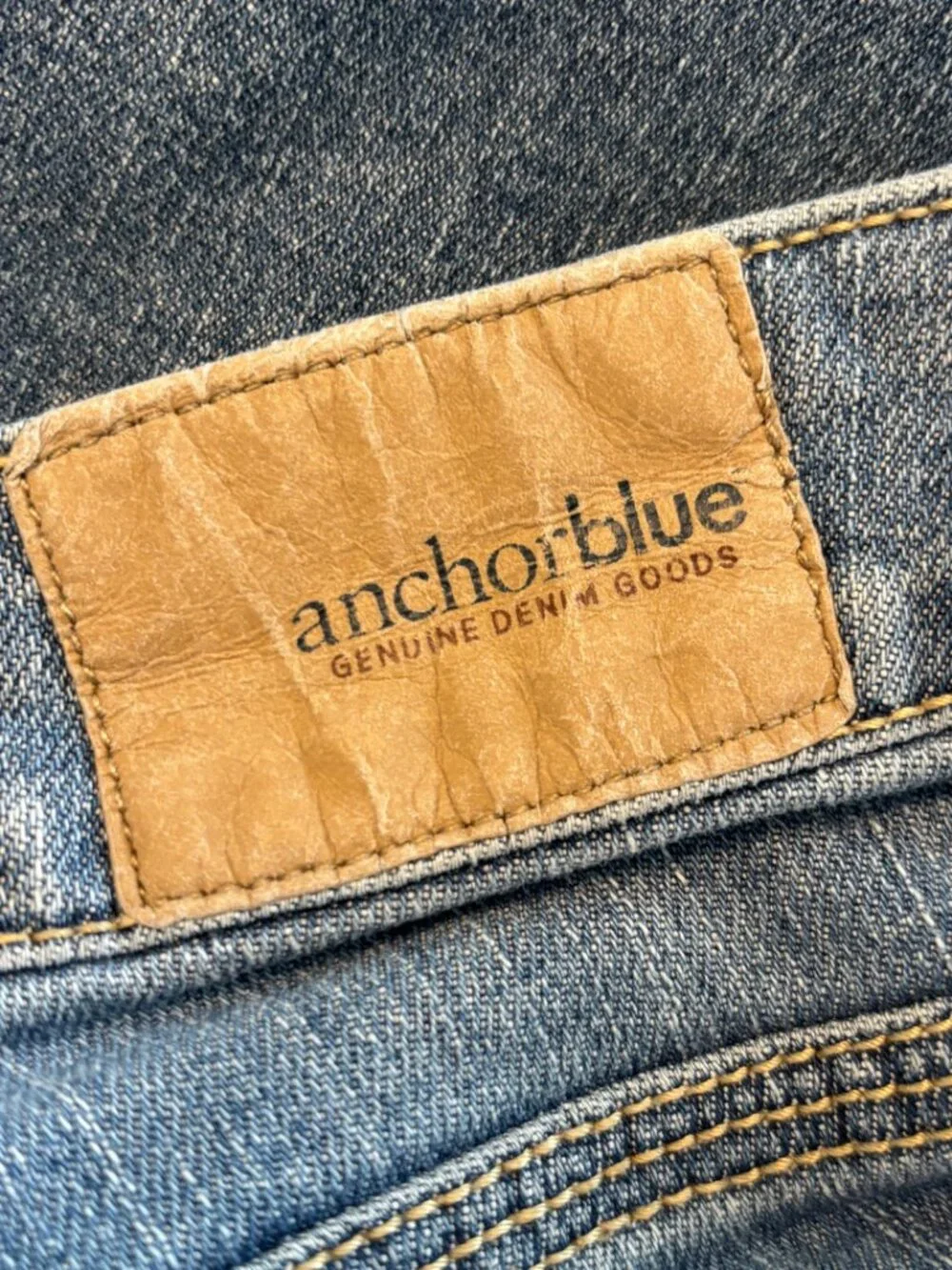 Anchor Blue denim bermuda shorts XL